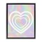 Stupell Industries Pastel Pattern with Hearts Framed Floater Canvas Wall Art Design by Daphne Polselli